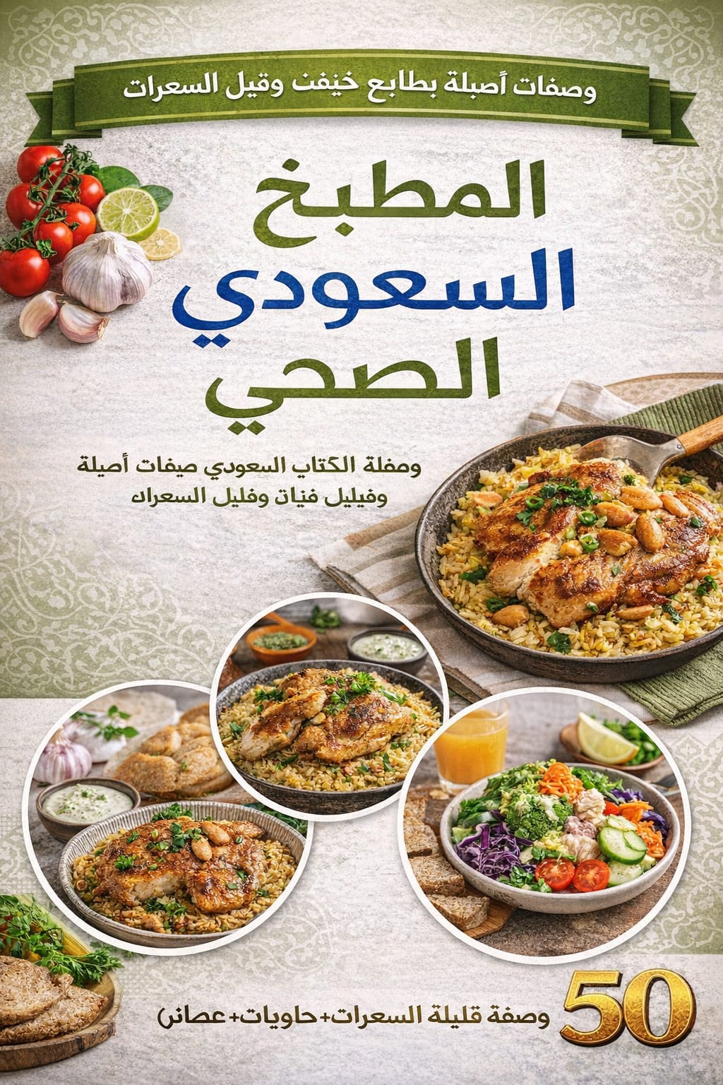 كتاب المطبخ السعودي الصحي – 50 وصفة قليلة السعرات